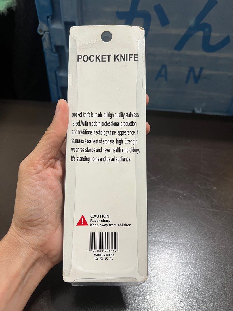 Pocket knife (Category: Knives & Chopping Boards) located in Davao. Submitted by bgt_garage_sale (Listing ID 1361186238, Image 3). Description: In good condition, No issues Pick-up at location: Km11, Sasa, Seawind Condo or add shipping fee for nationwide delivery Disclaimer: I am not affiliated with the brand. All copyright reserved to the original brand holder..
