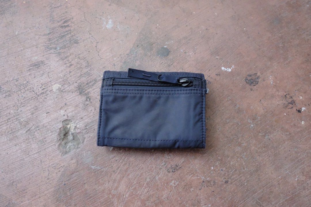 Porter yoshida masternavy (Category: Wallets & Card holders) located in Cainta. Submitted by plus.eighty.one (Listing ID 1361077188, Image 2). Description: Porter yoshida Masternavy Wallet Dimes 5 x 4 x 9.5 Trifold Condition : needs wash, cut hook Made in japan.