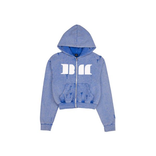 BABYMONSTER ベビモン フーディー BLUE ブルー 新品未開封 BABYMONSTER ベビモン ジップフーディー パーカー BLUE ブルー