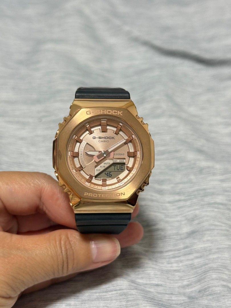Casio G-Shock GM-S2100PG-1AER (Category: Women's Watches) located in Pasig City. Submitted by yhat74 (Listing ID 1361289857, Image 2). Description: Purchased in Singapore lightly used, in good condition, well kept and maintain No box (misplaced) only watch.