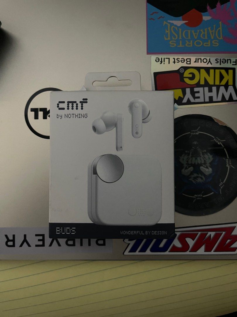 CMF NOTHING BUDS (Category: Earphones) located in Lubao. Submitted by lastreetmarket (Listing ID 1361197670, Image 1). Description: Selling it for srp Brandnew and sealed Bought from beyond the box with receipt Meetups around UST/ Lalamove payment first.