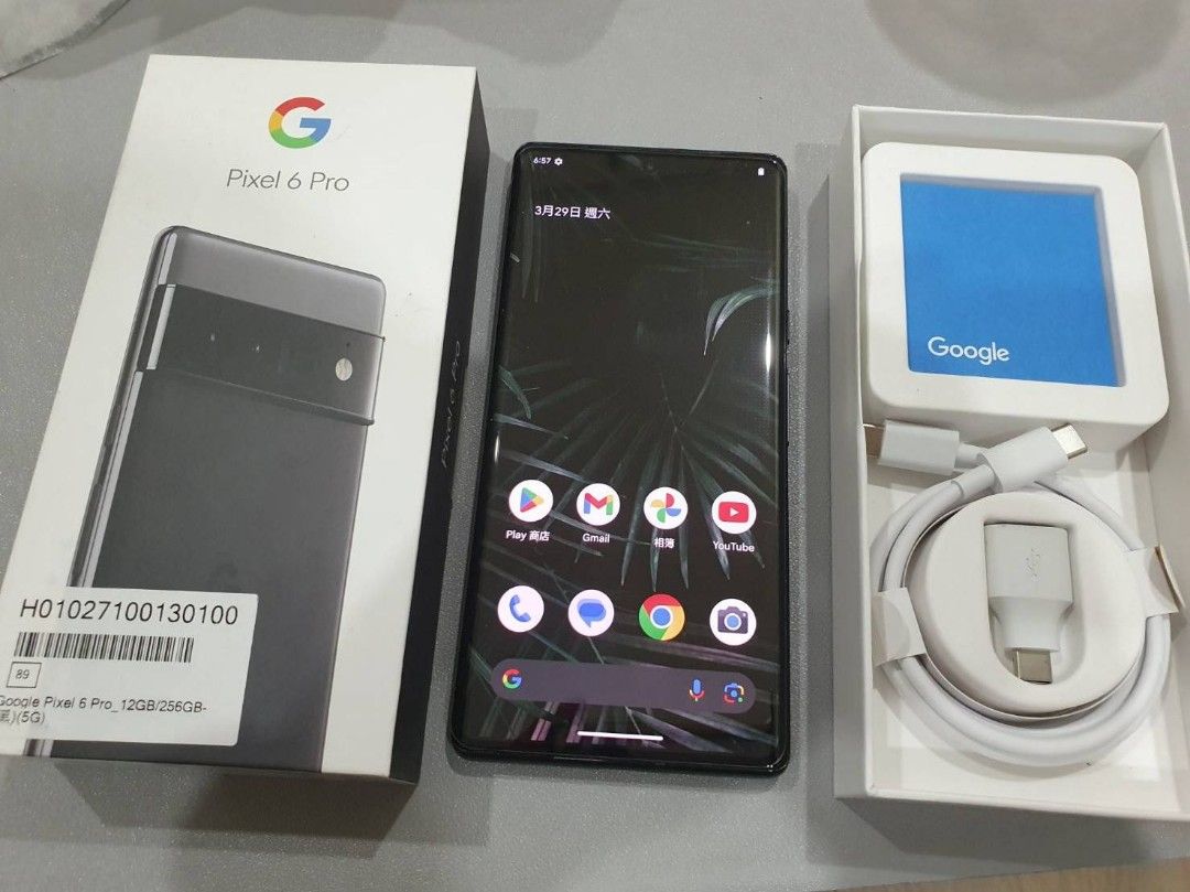 Google pixel 6 pro 256G 風暴黑5G旗艦機, 手機及配件, 手機, Android 