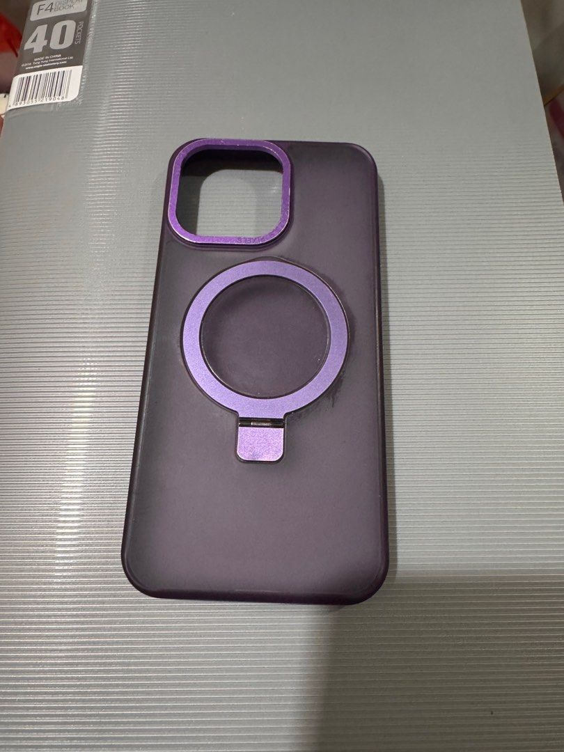 iPhone 15 pro max case (Category: Cases & Sleeves) located in Quezon City. Submitted by mkstudio88 (Listing ID 1361316886, Image 2). Description: Bought in US last year Color: Purple .