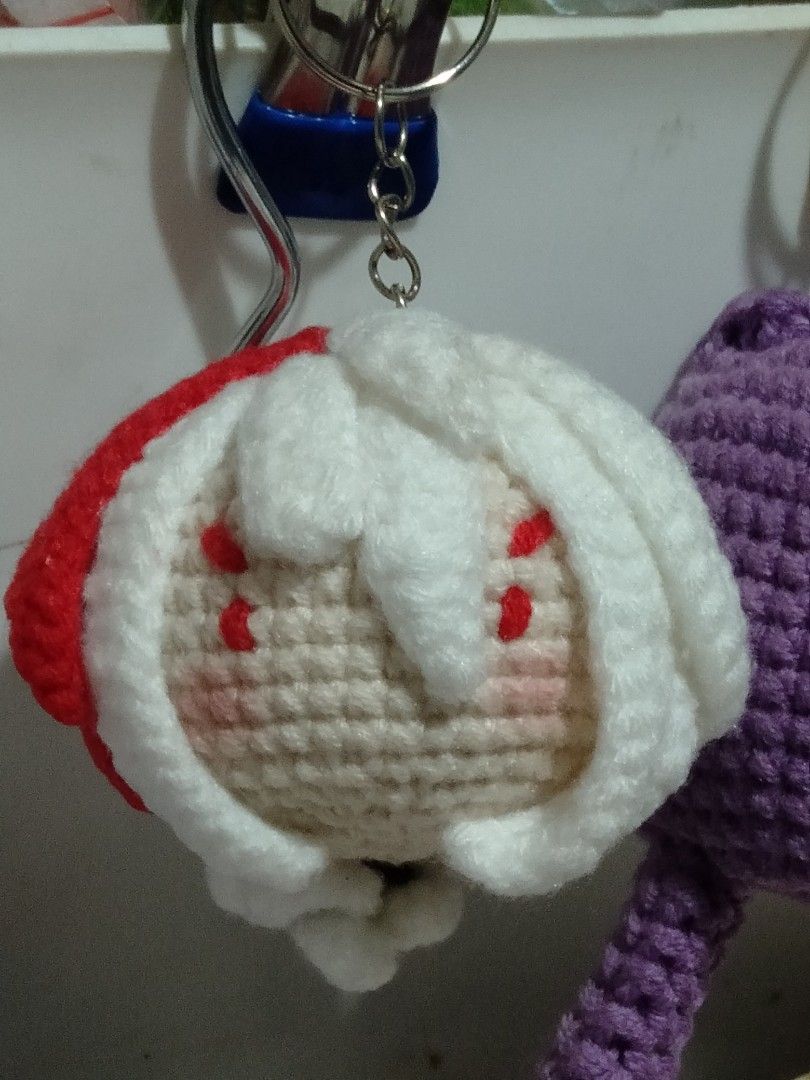 Kazuha Genshin Crochet Keychain (Category: Handmade Craft) located in Caloocan City. Submitted by crochet.ations (Listing ID 1335011590, Image 2). Description: handmade limited on hand lalamove only thru gcash only pattern from @awoolly in yt!.