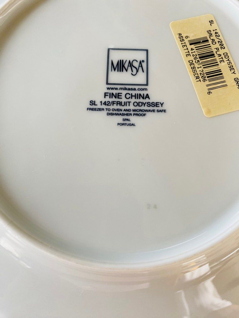 Mikasa plate (Category: Other Kitchenware & Tableware) located in Dapitan. Submitted by clarisasan19348 (Listing ID 1361193542, Image 3). Description: 8” Breakfast plate/deco plate.