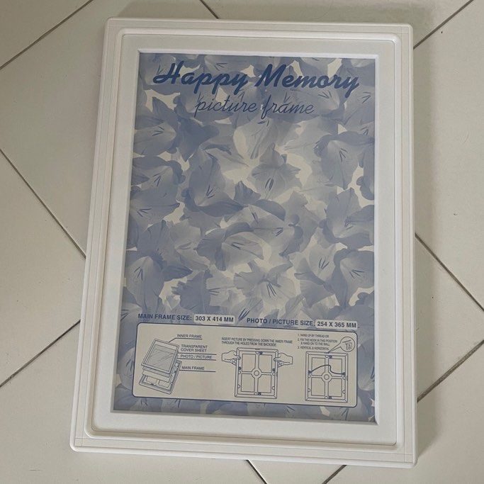 Picture frames (White/Blue)