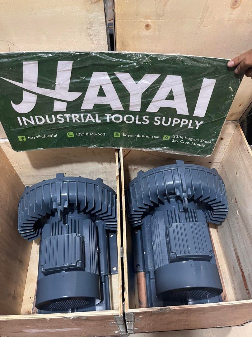 RING BLOWER FUJI BRAND 5hp 3phase (Category: Construction Tools & Equipment) located in Caloocan City. Submitted by joven_hayai (Listing ID 1361211767, Image 1). Description: HAYAI INDUSTRIAL TOOLS SUPPLY 📍Pin loc: Hayai Industrial Tools Supply 2384 Isagani Street, Sta. Cruz, Manila At Hayai Industrial Tools Supply, we’re more than just fast. For assistance with your industrial, hardware, and construction needs For Inquiries: Smrt/vbr:0️⃣9️⃣6️⃣1
