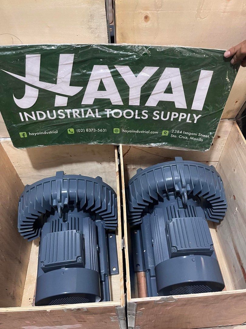 RING BLOWER FUJI BRAND 5hp 3phase (Category: Construction Tools & Equipment) located in Caloocan City. Submitted by joven_hayai (Listing ID 1361211767, Image 3). Description: HAYAI INDUSTRIAL TOOLS SUPPLY 📍Pin loc: Hayai Industrial Tools Supply 2384 Isagani Street, Sta. Cruz, Manila At Hayai Industrial Tools Supply, we’re more than just fast. For assistance with your industrial, hardware, and construction needs For Inquiries: Smrt/vbr:0️⃣9️⃣6️⃣1
