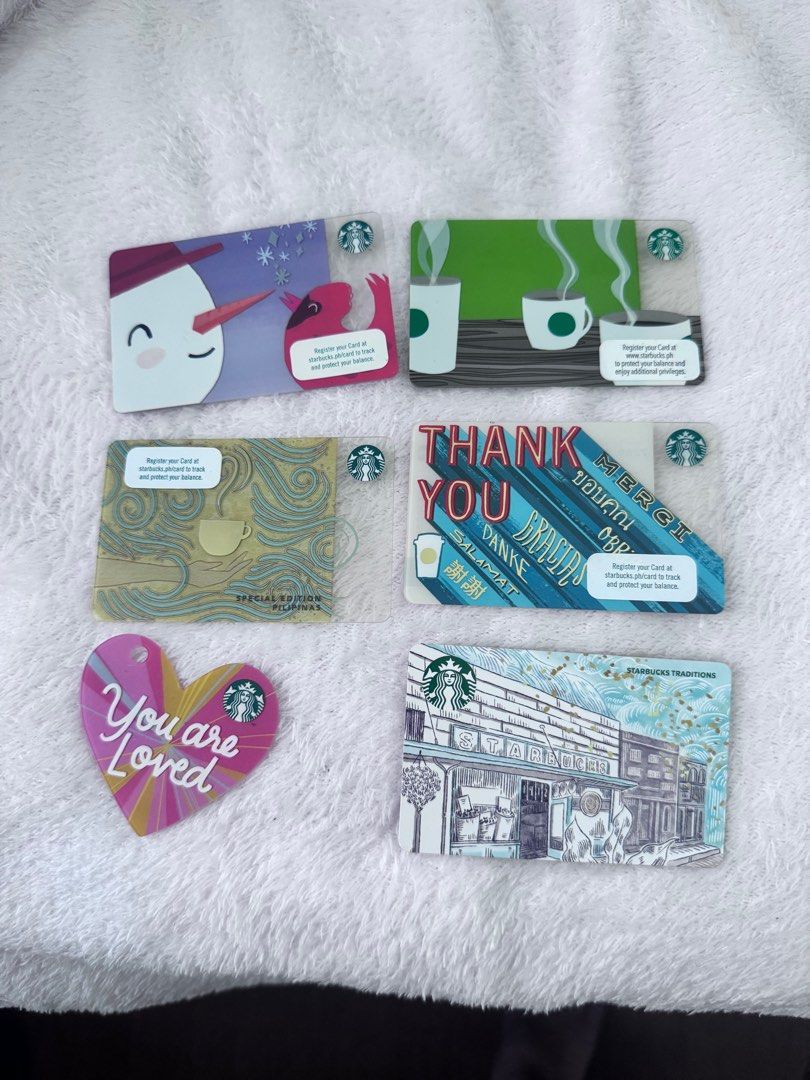 Starbucks Card (Category: Store Credits) located in Pasay City. Submitted by mscaoo (Listing ID 1361315043, Image 2). Description: 150 for all cards Pick up or via lalamove.