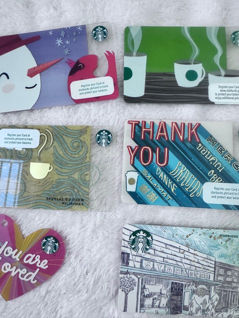 Starbucks Card (Category: Store Credits) located in Pasay City. Submitted by mscaoo (Listing ID 1361315043, Image 1). Description: 150 for all cards Pick up or via lalamove.