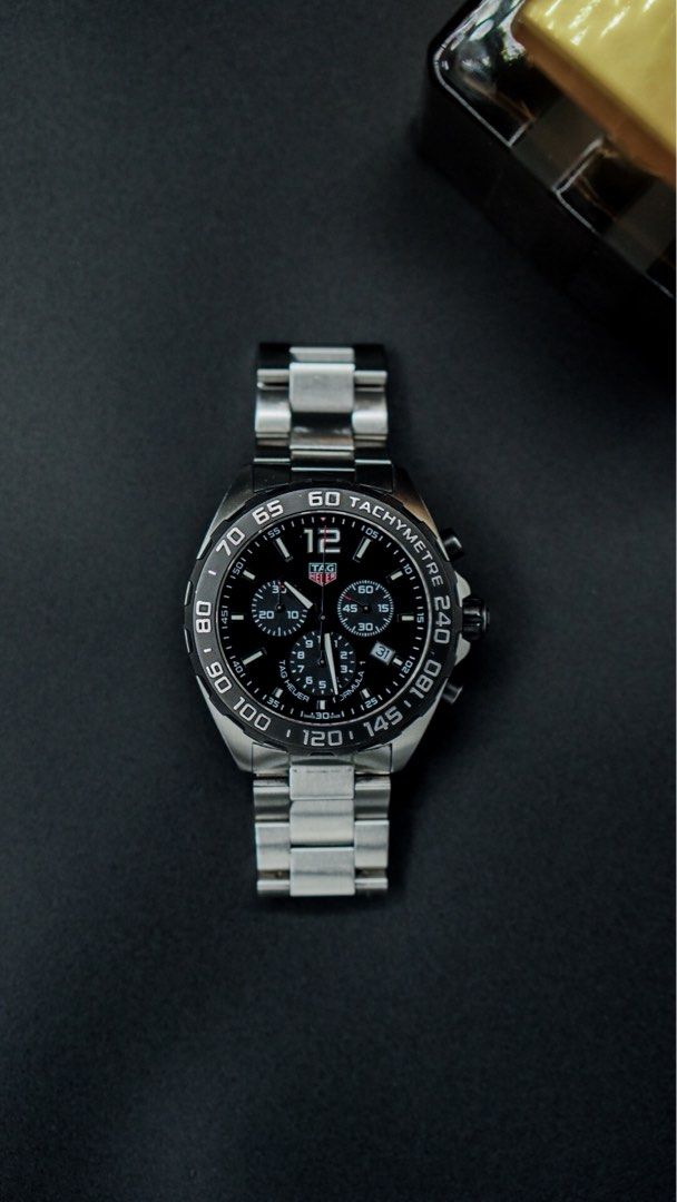 Tag Heuer Formula 1 Chronograph (Category: Luxury Watches) located in Manila. Submitted by dailytwelve (Listing ID 1361335073, Image 1). Description: Tag Heuer Formula 1 Chronograph Ref. No. CAZ1010.BA0842 Inclusions: Double Box, Manual, Extra Links Retails for: 141,000 PHP Selling for: 44,000 PHP Open for swap/trade higher or lower value.