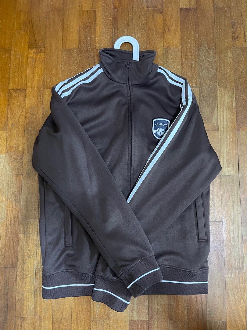 Vintage Adidas Jacket (Category: Coats, Jackets and Outerwear) located in Singapore. Submitted by julian_yeo_yy (Listing ID 1361201840, Image 1). Description: Authentic chocolate Adidas jacket for sale Condition 9.5/10, only slight yellowing on the tag, basically new condition especially considering the age. Letting go as sadly too small for me.