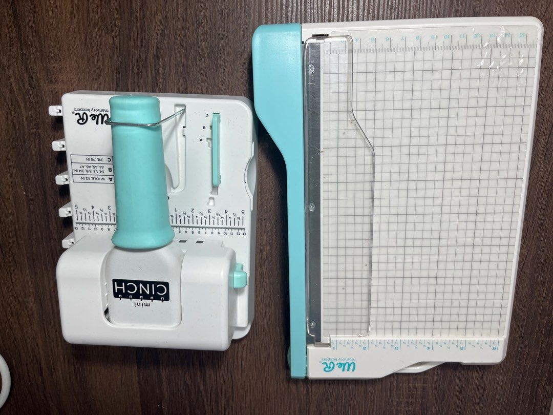 We R Makers Mini Cutter and Mini Cinch (Category: Craft Supplies & Tools) located in Caloocan City. Submitted by winterspringsummer (Listing ID 1361269505, Image 1). Description: ₱6k take both .