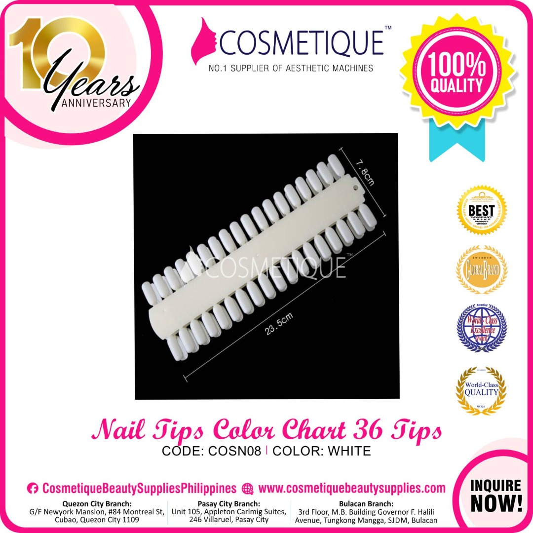 36 Tips Nail Color Chart, Beauty & Personal Care, Hands & Nails on ...