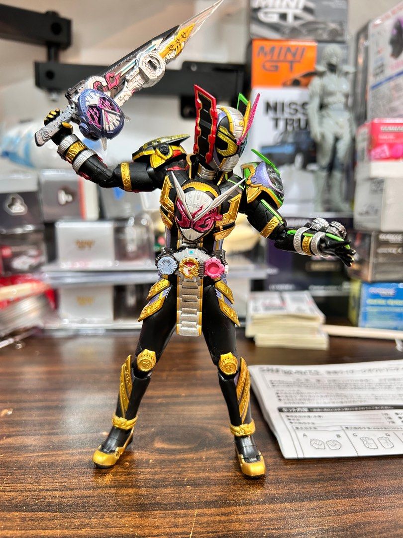 現貨無盒目測齊件Shf KAMEN RIDER ZI-O TRINITY 時王, 玩具收藏品, 手