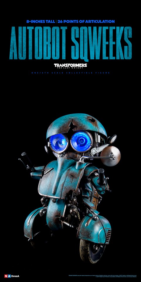 全新現貨，啡色外盒未開封 特別版 變形金剛 Threezero 3A AUTOBOT SQWEEKS (EXCLUSIVE) PREMIUM ...