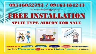 AFFORDABLE BRAND NEW SPLIT TYPE AIRCON WITH FREE INSTALLATION - PROMO✅