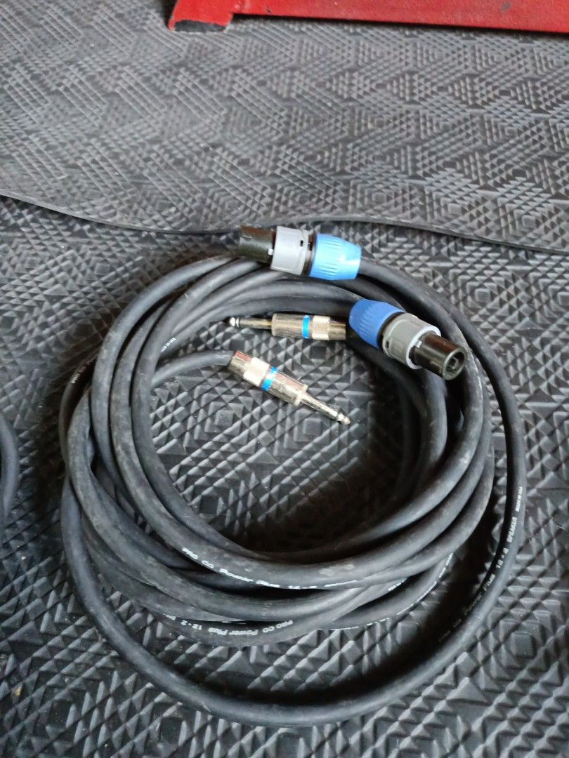 Audio Assorted Patch Cables by Mogami Monster Neutrik (Category: Portable Audio Accessories) located in Calasiao. Submitted by anthonypeter (Listing ID 1356414850, Image 1). Description: Assorted patch cables thick 1/4 inch mostly monster brand neutrik mogami call or text 950-068-9353.
