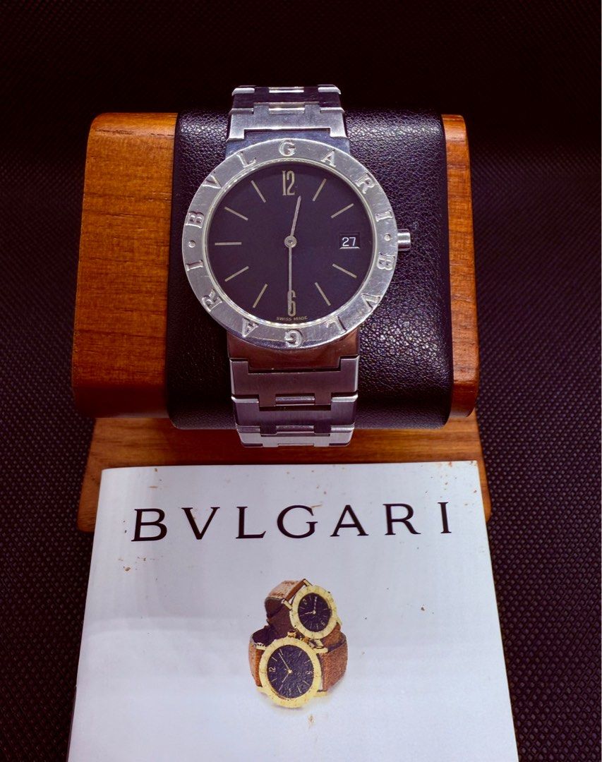 Authentic BVLGARI BB 33 SS Automatic 33mm (Category: Luxury Watches) located in Manila. Submitted by jperks0102 (Listing ID 1356360656, Image 3). Description: Complate with box and papers.