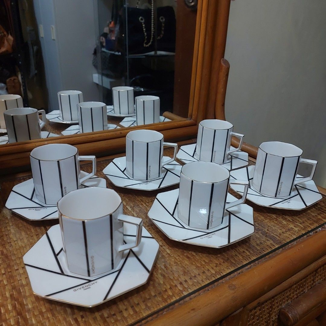 Authentic Givenchy Porcelain 6 Set Cups And Saucer (Category: Coffee & Tea Tableware) located in Binangonan. Submitted by makoleksyon (Listing ID 1356252625, Image 1). Description: brand new condition not used bought in Japan 💯% Authentic Money back guarantee.