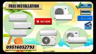 AVAILABLE AND AFFORDABLE SPLIT TYPE INVERTER & NON INVERTER AIRCON WITH FREE INSTALLATION