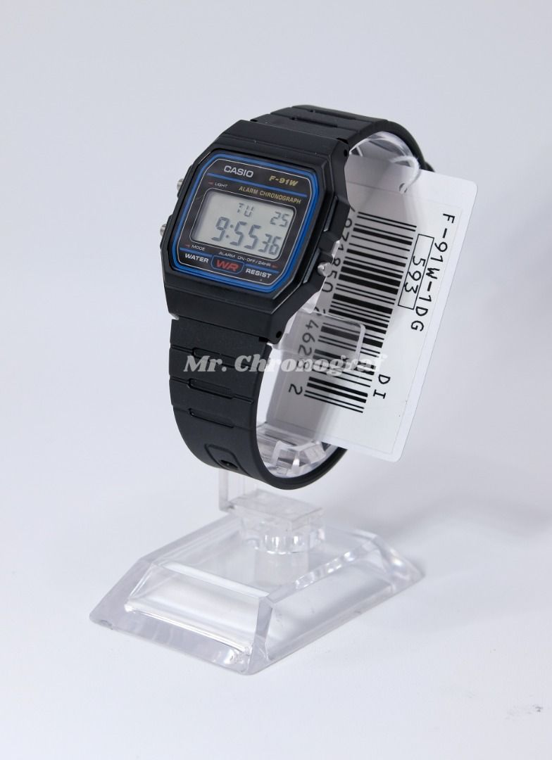 CASIO F-91W-1DG (Category: Luxury Watches) located in Manila. Submitted by rafael_lesaguis (Listing ID 1356259370, Image 3). Description: CASIO F-91W-1DG ORIGINAL MONEY BACK GUARANTEE IF PROVEN FAKE 1-YEAR WARRANTY BRANDNEW 10/10 Condition Mall SRP price: ₱1,210 My price: ₱1,000 OPEN FOR RESELLERS! Features: 🔹 Case Size 38.2 × 35.2 × 8.5 mm 🔹 Resin 🔹 Resin Band 🔹 Water Resistant 🔹 Resin Glass 🔹 Regular Timekeeping 🔹 LED light 🔹 Daily alar