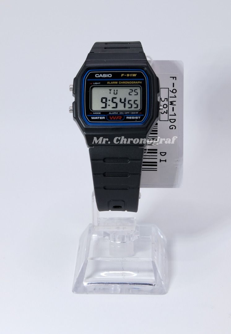 CASIO F-91W-1DG (Category: Luxury Watches) located in Manila. Submitted by rafael_lesaguis (Listing ID 1356259370, Image 1). Description: CASIO F-91W-1DG ORIGINAL MONEY BACK GUARANTEE IF PROVEN FAKE 1-YEAR WARRANTY BRANDNEW 10/10 Condition Mall SRP price: ₱1,210 My price: ₱1,000 OPEN FOR RESELLERS! Features: 🔹 Case Size 38.2 × 35.2 × 8.5 mm 🔹 Resin 🔹 Resin Band 🔹 Water Resistant 🔹 Resin Glass 🔹 Regular Timekeeping 🔹 LED light 🔹 Daily alar