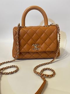 Chanel Mini Coco Handle in Caramel