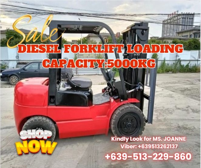 Diesel forklift Loading capacity:5000kg (Category: Heavy Vehicles) located in Caloocan City. Submitted by chaseolive35337 (Listing ID 1356251965, Image 1). Description: 🌏WE DELIVER NATIONWIDE🌏 🚛THRU: LBC, AP CARGO Etc. 💰Terms Of Payment: 💰50% Security Deposit for processing of unit✔️ 💰50% Cash Upon Delivery or pick up Along PasigArea✔️ ♦ Shipping fee shoulder to the client ... ▶️ NOTE: Pre-order basis 🛒. .