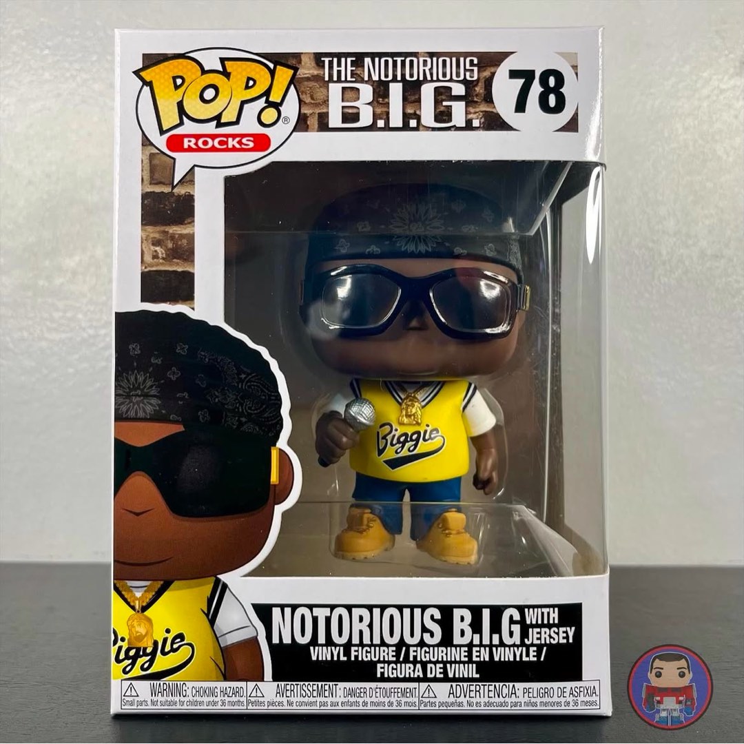 Funko Pop Rocks - Notorious B.I.G. with Jersey, Hobbies & Toys, Toys ...