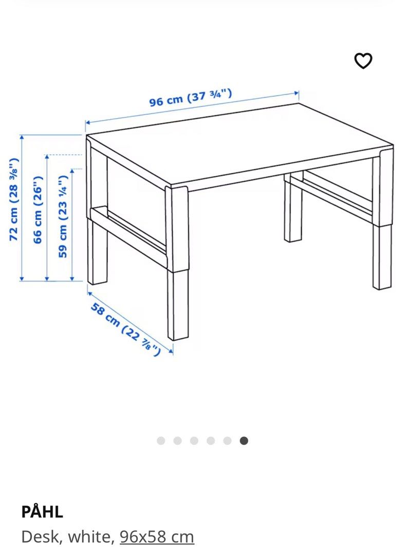 IKEA Study Table (Category: Tables & Sets) located in Singapore. Submitted by mc_closet16 (Listing ID 1356352007, Image 3). Description: Ikea table .