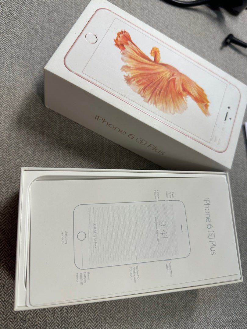 iPhone empty boxes (Category: Other Mobile & Gadget Accessories) located in Singapore. Submitted by 777_200 (Listing ID 1356364372, Image 2). Description: empty iPhone 6s plus & iPhone 8 plus box What you see is what u get $2 for each box .