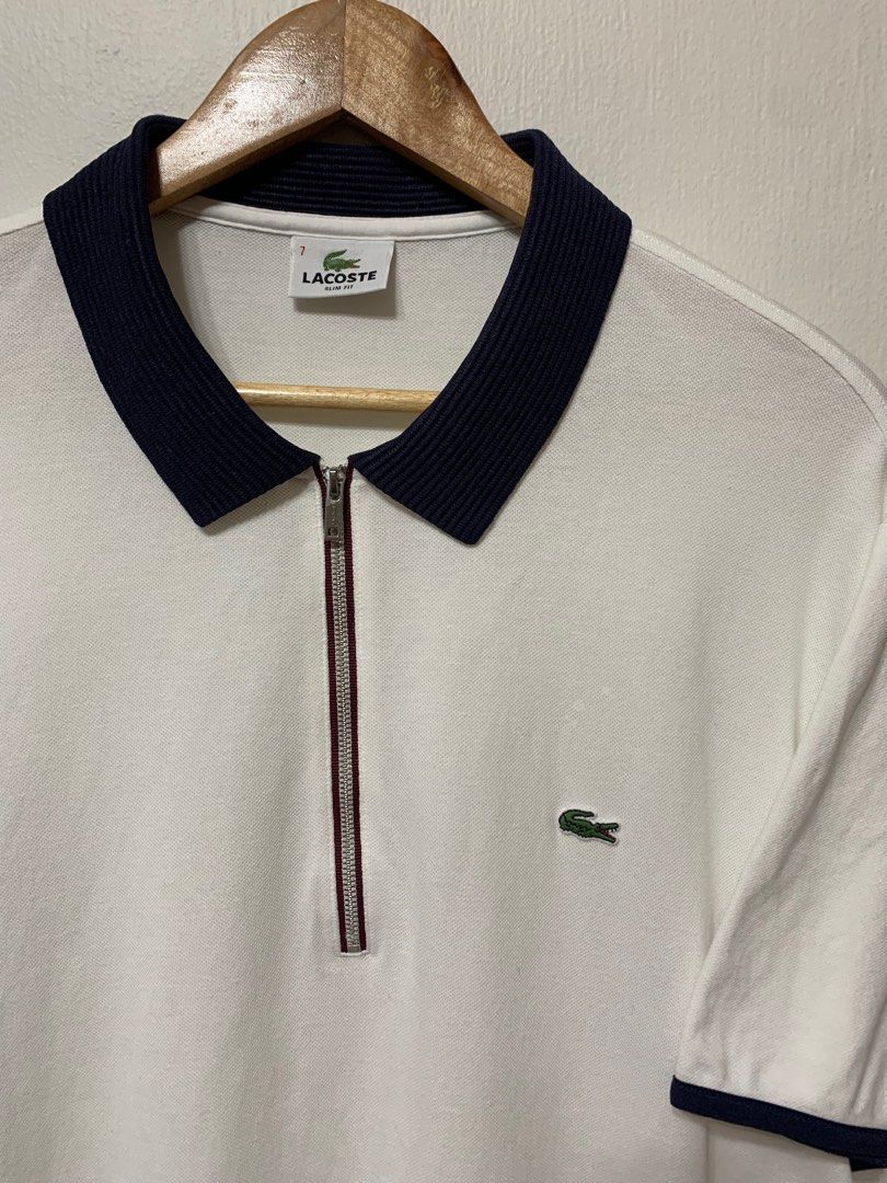 Lacoste Half zip Polo shirt (Category: Tshirts & Polo Shirts ) located in Subic. Submitted by studiogarments (Listing ID 1356396158, Image 2). Description: Lacoste half zip Polo shirt -Size: Large (7) -Dimes: W23/L28 -Excellent Condition -Color rate 9/10 -Legit/ Authentic! -No issue ₱ 1,550 + Shipping Fee! PLEASE READ CAREFULLY! CLICK EACH PHOTO FOR MORE DETAIL! 📌Corrier: JNT EXPRESS 📌MOP: Gcash/ Cebuana/ Metrobank ⚠️Colors may very due to Ligh