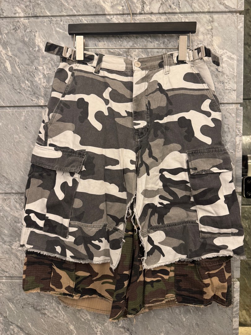 murd333r.fm x Project G/R 迷彩雙層七分褲LAYERED SKIRT CAMO