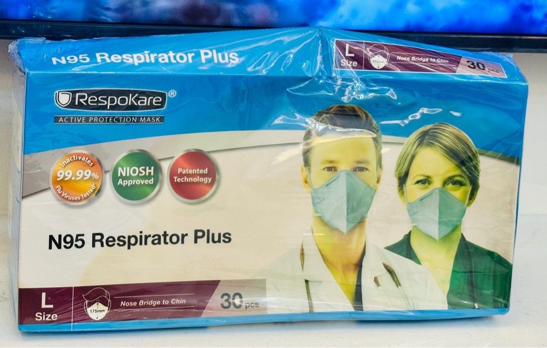 N95 mask (Category: Face Masks & Face Shields) located in Quezon City. Submitted by 25zzz (Listing ID 1356358927, Image 1). Description: Brand new (sealed) Size: Large.