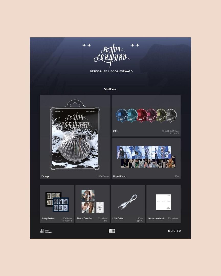 NMIXX- Fe3O4: FORWARD Shell Ver. 代購〰️, 興趣及遊戲, 收藏品及