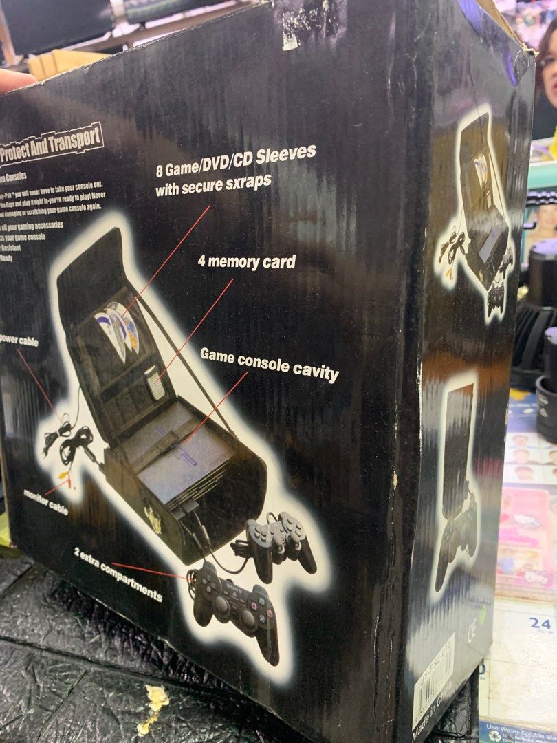 Playstation 2 Bag For Slim (Category: PlayStation) located in Pasay City. Submitted by ayinong168 (Listing ID 1356277110, Image 2). Description: Item is in excellent condition working pm, mint still in box with missing 1 pc zipper handle .