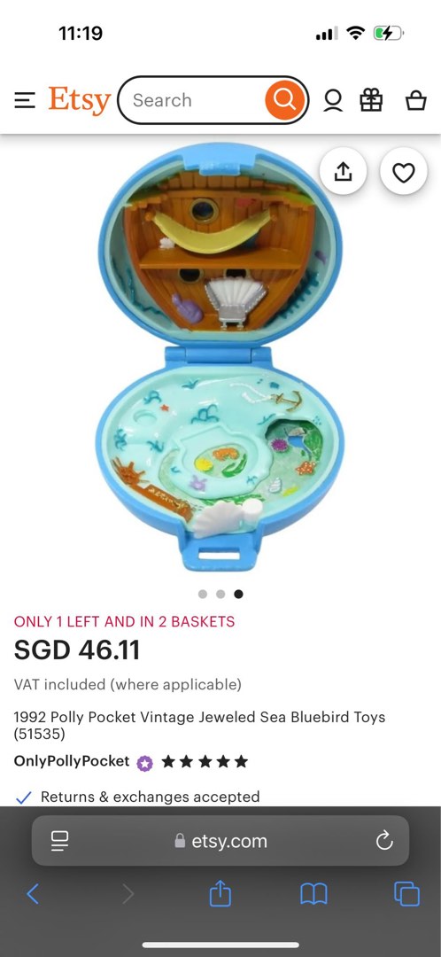 Polly pocket Bluebird 1993 Jeweled Sea - Collection