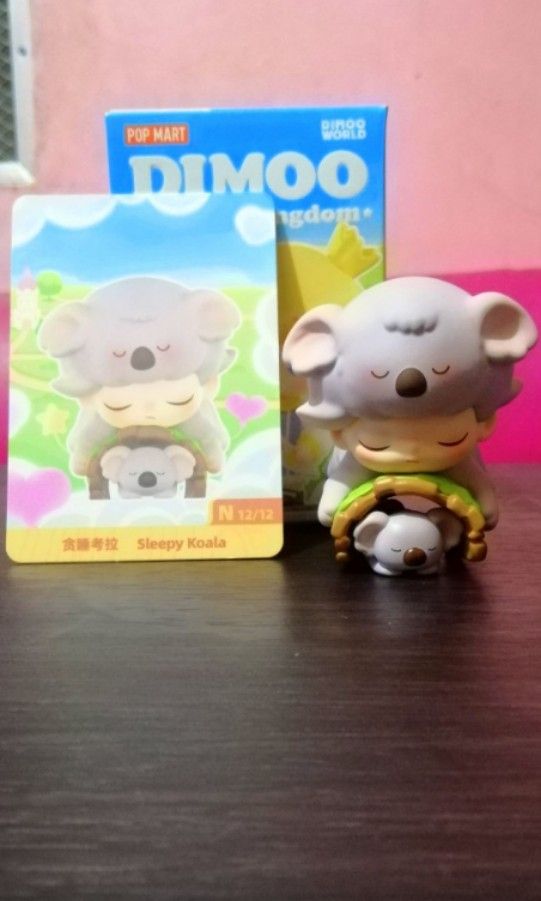 Pop Mart Dimoo Animal Kingdom (Category: Designer & Blind Box Toys) located in Taguig. Submitted by mygandme (Listing ID 1356345717, Image 2). Description: Pop Mart Dimoo Animal Kingdom Series Php 250 * Sleepy Koala Mop: gcash Mod: ggx or sdd (sdd to be book by the buyer) DM for inquiries. #popmart #dimoo #animalkingdom.