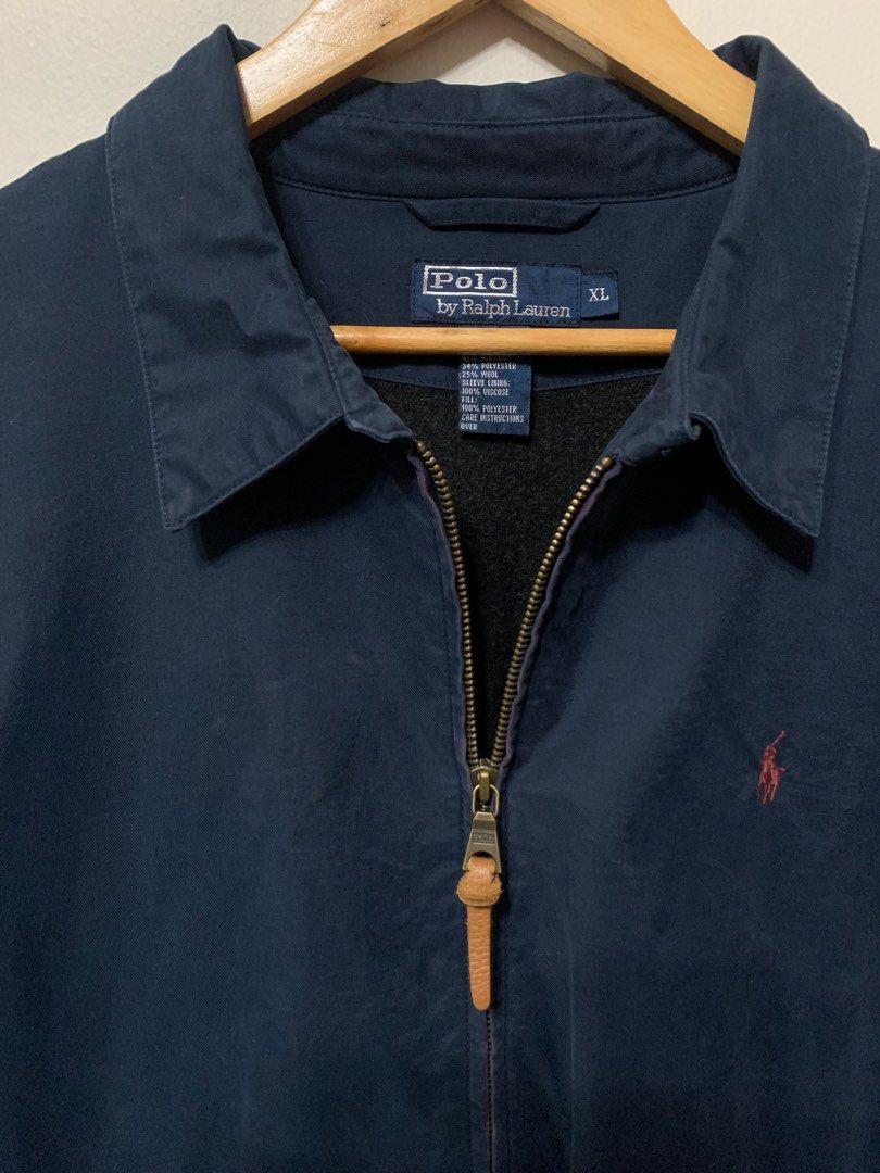 Ralph Lauren Vintage Nylon Harrington Jacket (Category: Coats, Jackets and Outerwear) located in Subic. Submitted by studiogarments (Listing ID 1356360487, Image 3). Description: Ralph Lauren Harrington jacket! -Size: Xlarge on tag fit to Large -Dimes: W26/L27 -Good Condition -Color rate 9/10 -Legit / Authentic! -Minimal sign of usage -Need wash only! ₱ 3,000 + Shipping Fee! Negotiable for sure buyer. PLEASE READ CAREFULLY! CLICK EACH PHOTO FOR M