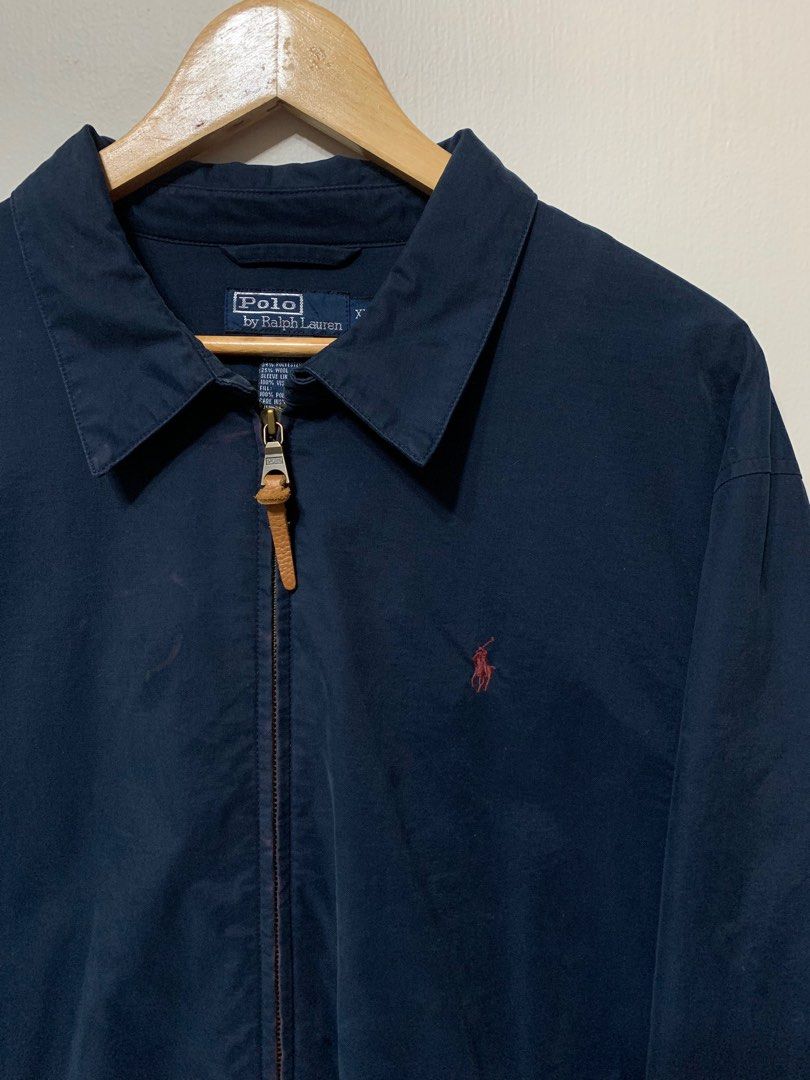 Ralph Lauren Vintage Nylon Harrington Jacket (Category: Coats, Jackets and Outerwear) located in Subic. Submitted by studiogarments (Listing ID 1356360487, Image 2). Description: Ralph Lauren Harrington jacket! -Size: Xlarge on tag fit to Large -Dimes: W26/L27 -Good Condition -Color rate 9/10 -Legit / Authentic! -Minimal sign of usage -Need wash only! ₱ 3,000 + Shipping Fee! Negotiable for sure buyer. PLEASE READ CAREFULLY! CLICK EACH PHOTO FOR M
