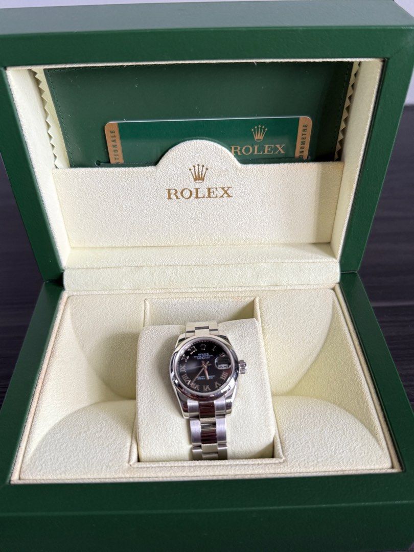 Rolex Lady Datejust 26mm (Category: Watches) located in Singapore. Submitted by rainoze (Listing ID 1356354238, Image 2). Description: Gender: Women’s watch Model: Oyster Perpetual Ref: 179160 Condition: 7/10 Purchased from The Hour Glass @ Ngee Ann City Singapore in 2011. *Not for fussy buyer & low baller .