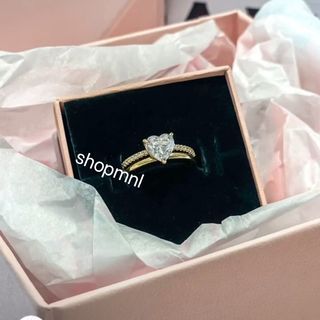 🎀SALE! PANDORA DOUBLE BAND HEART RING