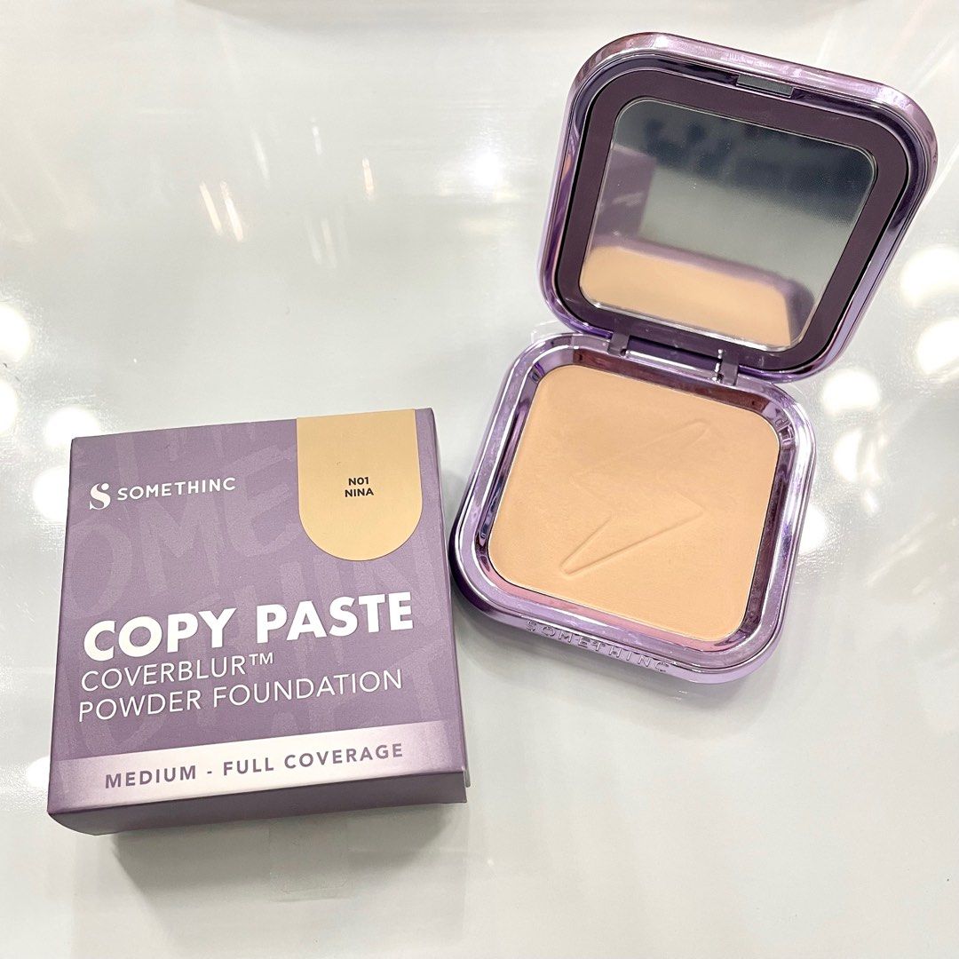 Somethinc Copy Paste Cover Blur Powder Foundation Two Way Cake TWC ...
