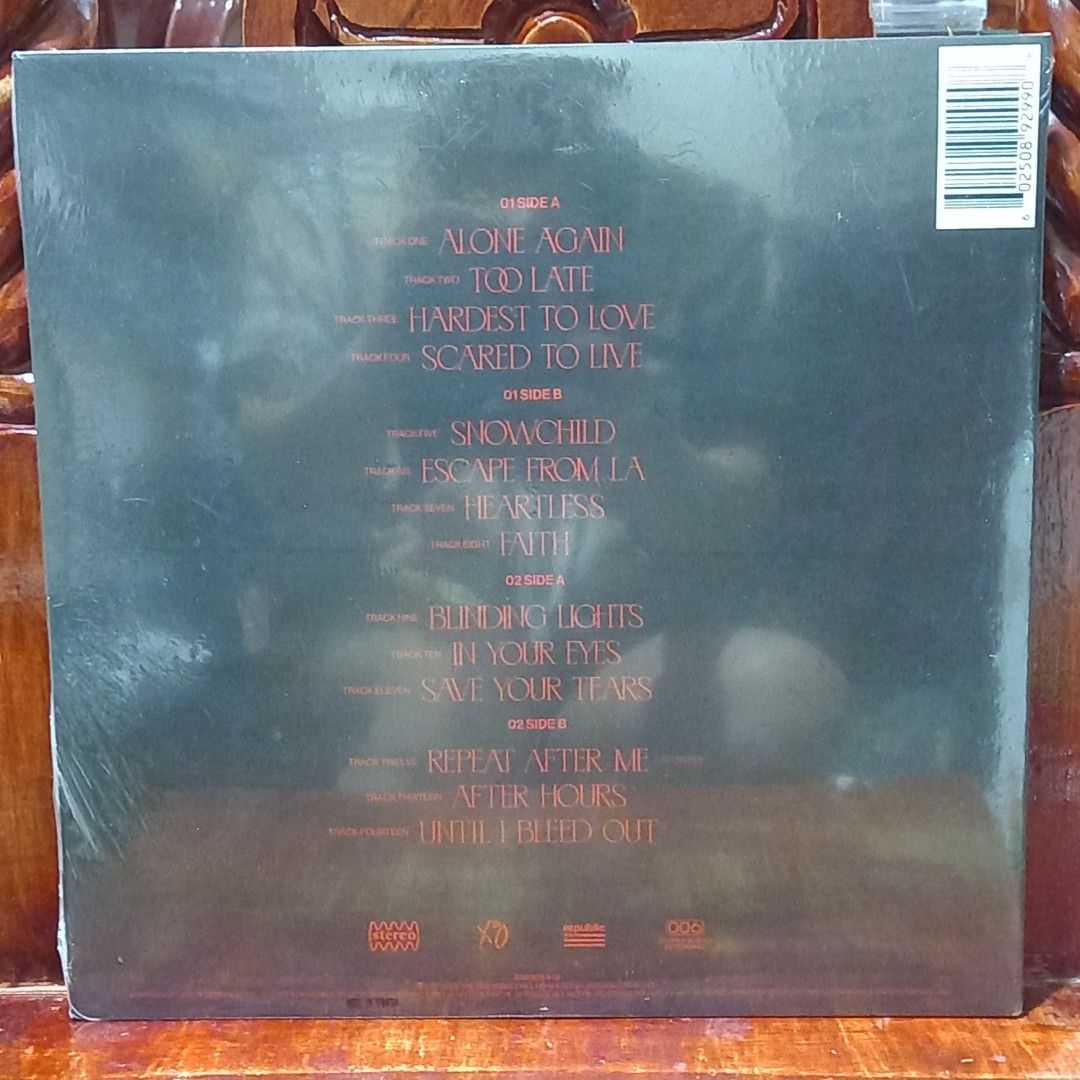 THE WEEKND 2LP (Category: Vinyls) located in Quezon City. Submitted by collectiblespopupshop (Listing ID 1356372185, Image 2). Description: Welcome to collectible pop up shop MUSIC AND VIDEO STORE! 👝Posted items are on hand. 💿🎧🎵💽🎷📽🎥 CD'S / DVD's Books & VINYL are all imported made in uk our local opm album and original in mint to nearmint & unsealead sealed brand new 🛒Pls add to cart to check stocks availability. 💵We sell quality produc