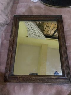 Vintage framed mirror (11 x 14 inches) heavy