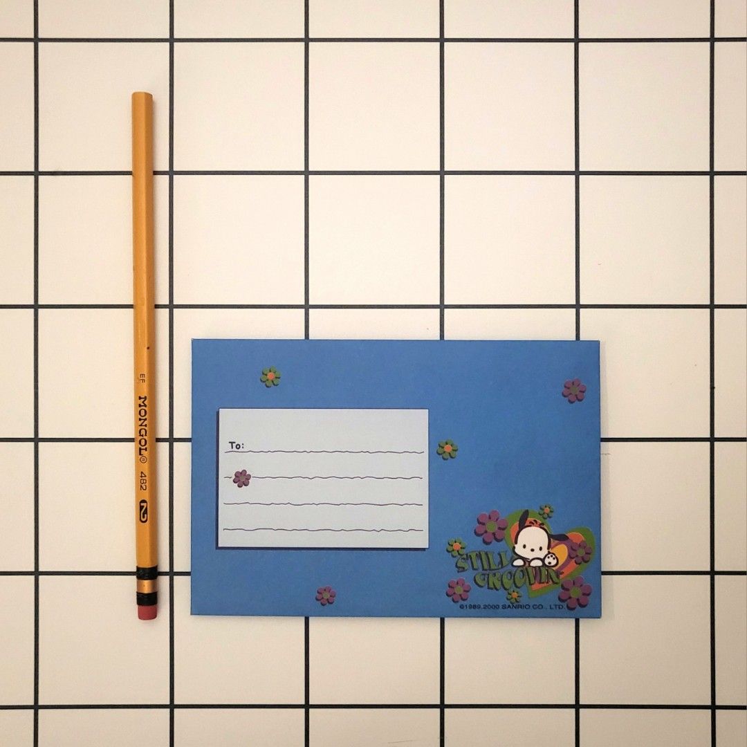 Vintage Pochacco Letter Envelope (Flawed) (Category: Stationery & School Supplies) located in Taguig. Submitted by kawaiipaper (Listing ID 1356273191, Image 2). Description: 4 available (sold per piece) NOTE: I go by a "first offer, first serve" basis so please make an offer. The offers help me see who was first. In case the first one decides to let go of the item or is unable to pay on time, it goes to the next one and so on. Tingi po ang benta 