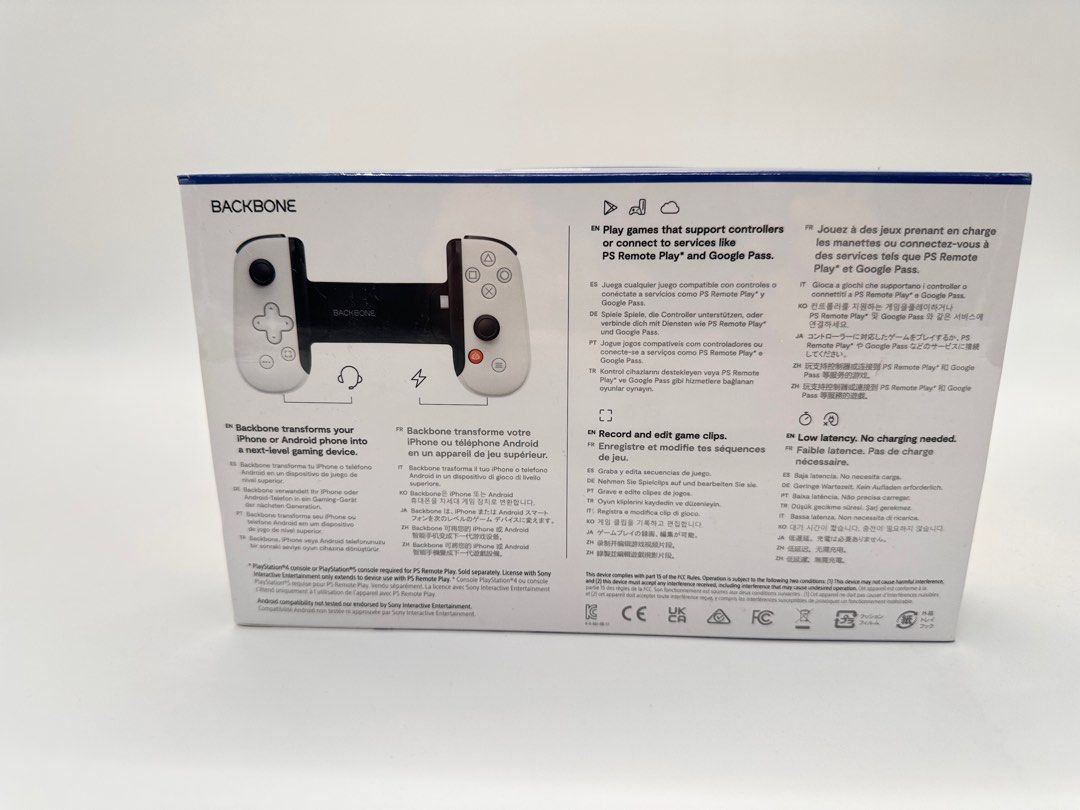 Backbone One- PlayStation Edition for iPhone (Category: PlayStation) located in Manila. Submitted by a_o_c (Listing ID 1356507838, Image 2). Description: Backbone One transforms your iPhone with Lightning Connector into the ultimate gaming console. Snap in your phone and play any game or service that supports controllers, including Apple Arcade, Xbox Game Pass Ultimate, or even stream from your Xbox, PlayStation or PC. Our Second Generation devic