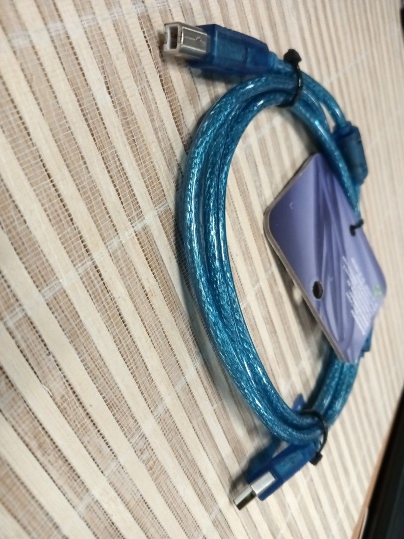 Cable printer (Category: Cables & Adaptors) located in Kuala Lumpur. Submitted by putrajaya86 (Listing ID 1356444564, Image 3). Description: cable printer blue color.