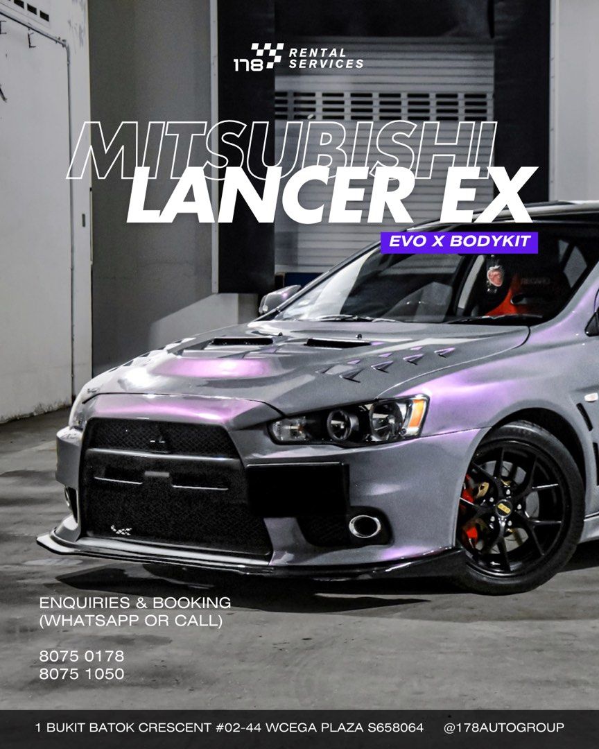 CHEAP CAR RENTAL MODDED LANCER MALAYSIA PPLATE WELCOME RENTAL CAR62886405335810114